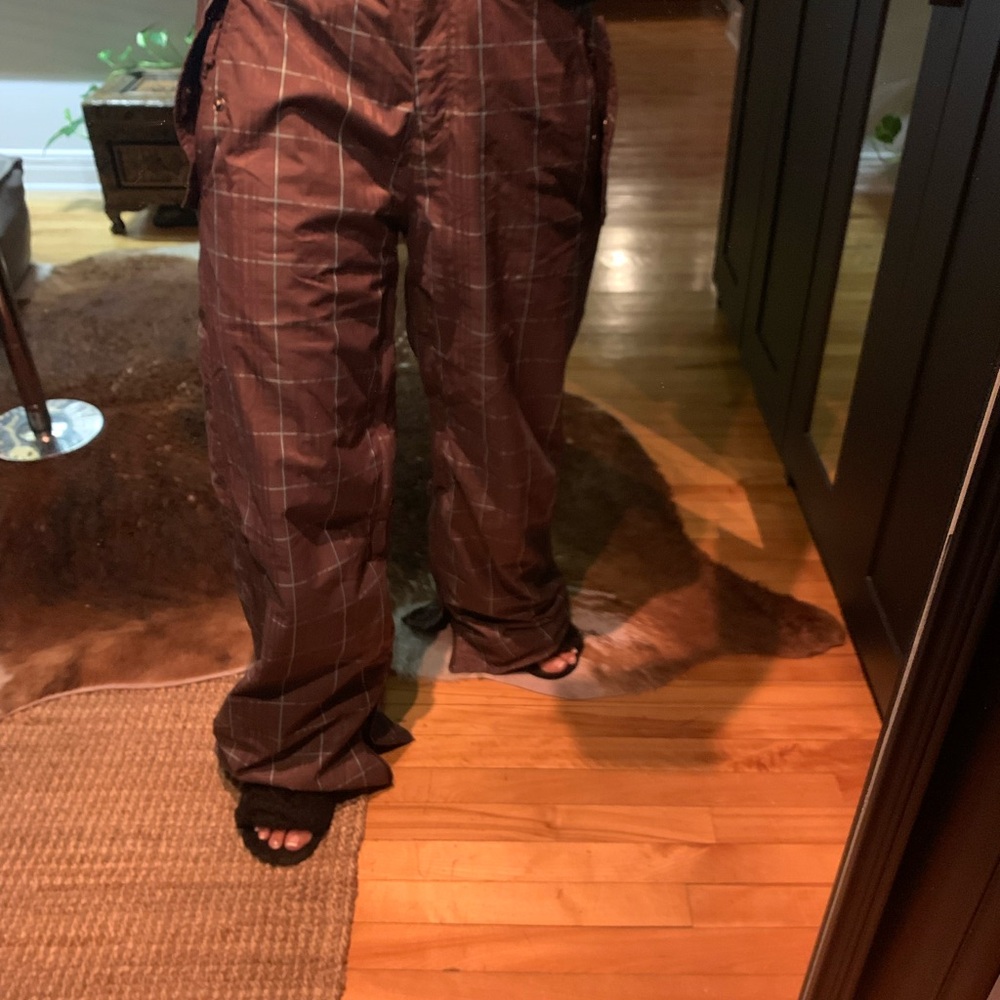 Stylish Men's Brown Large CORE POWDERROOM ski snow pants